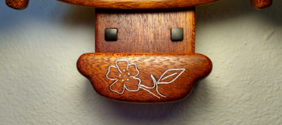 silver wire inlay detail