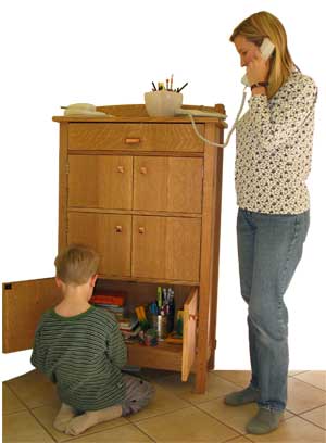 Williams' custom phone stand